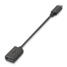 CABLE USB OTG AISENS A107-0059 - CONECTORES USB TIPO-C MACHO/USB TIPO-A HEMBRA - 3A - 15CM - NEGRO