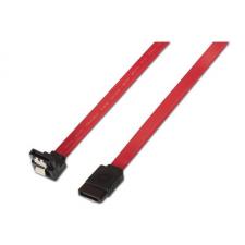 CABLE SATA AISENS A130-0156 - ACODADO CON ANCLAJES - VELOCIDAD HASTA 3GBP/S - 0.5M - ROJO