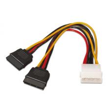 CABLE DUPLICADOR DE ALIMENTACIÓN AISENS A131-0161 - CONECTORES MOLEX 4PIN MACHO / 2*SATA HEMBRA - 20CM