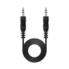 CABLE ESTÉREO NANOCABLE 10.24.0103 - CONECTORES JACK 3.5/M-JACK 3.5/M - 3.0M - NEGRO