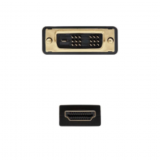 CABLE HDMI-DVI NANOCABLE 10.15.0502 - CONECTORES DVI 18+1 MACHO-HDMI TIPO A MACHO - 1.8 METROS - Imagen 2