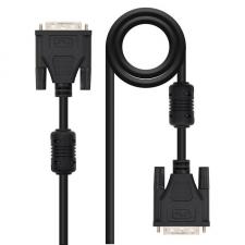 CABLE DVI DUAL LINK NANOCABLE 10.15.0802 - CONECTORES DP MACHO (24+1 PINES) AMBOS EXTREMOS - 1.8M - NEGRO