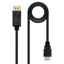 CABLE DISPLAYPORT A HDMI NANOCABLE 10.15.4303 - DISPLAYPORT/MACHO - HDMI/MACHO - 3M - NEGRO