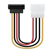 CABLE DE ALIMENTACIÓN SATA ACODADO NANOCABLE 10.19.0201-OEM - MOLEX 4PIN/M-SATA/H - 16CM - OEM