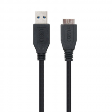 CABLE USB 3.0 NANOCABLE 10.01.1102-BK - CONECTORES USB TIPO A / MICRO USB TIPO B - 2M - NEGRO