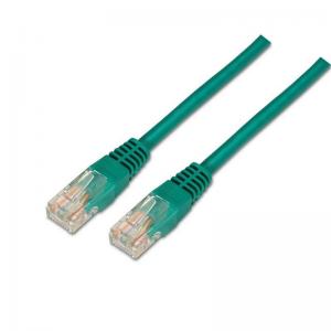 LATIGUILLO DE RED AISENS A133-0193 - RJ45 - UTP - CAT5E - 0.5M - VERDE - Imagen 1