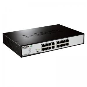 SWITCH DLINK DGS-1016D - 16 PUERTOS RJ45 GIGABIT 10/100/1000 - INCLUYE KIT DE MONTAJE EN RACK 19' / 48.26CM - Imagen 1