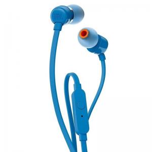 AURICULARES INTRAUDITIVOS JBL T110 BLUE - PURE BASS - DRIVERS 9MM - CABLE PLANO - FUNC. MANOS LIBRES - Imagen 1