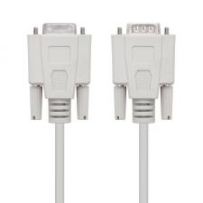 CABLE SERIE RS232 NANOCABLE 10.14.0203 - CONECTORES TIPO DB9/M-DB9/H - 3M - BEIGE