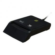 LECTOR DE DNI/TARJETAS INTELIGENTES WOXTER NEGRO - COMPATIBLE CON DNIE/DNI 3.0 Y SMARTCARDS - USB 2.0 - COMPATIBLE MAC/PC - Imag