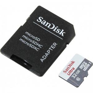 Tarjeta de Memoria SanDisk Ultra 32GB microSD HC con Adaptador/ Clase 10/ 48MB/s - Imagen 1