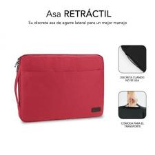 Funda Subblim Urban Laptop Sleeve para Portátiles hasta 15.6'/ Rojo - Imagen 3