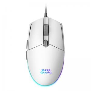 Ratón Gaming Mars Gaming MMGW/ Hasta 3200DPI/ Blanco - Imagen 1