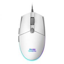 Ratón Gaming Mars Gaming MMGW/ Hasta 3200DPI/ Blanco