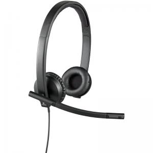 Auriculares Logitech H570E/ con Micrófono/ USB/ Negros - Imagen 1