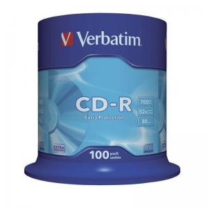 CD-ROM VERBATIM DATALIFE 52X 700MB TARRINA 100 UNIDADES EXTRA PROTECCIÓN - Imagen 1
