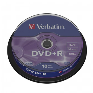 DVD+R VERBATIM ADVANCED AZO 16X 4.7GB TARRINA 10 UNIDADES - Imagen 1