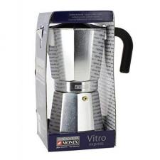 CAFETERA MONIX VITRO EXPRES - 12 TAZAS - ALUMINIO CON RECUBRIMIENTO ANTIADHERENTE - MANGO ERGONÓMICO - EXTERIOR MATE - CALDERIN 