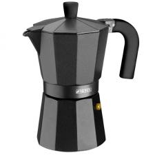 CAFETERA MONIX VITRO NOIR - CAPACIDAD 6 TAZAS - ALUMINIO CON RECUBRIMIENTO ANTIADHERENTE - MANGO ERGONÓMICO - EXTERIOR MATE - IN