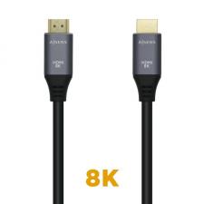 Cable HDMI 2.1 8K Aisens A150-0425/ HDMI Macho - HDMI Macho/ 0.5m/ Gris Negro