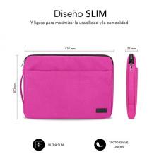 Funda Subblim Urban Laptop Sleeve para Portátiles hasta 15.6'/ Rosa - Imagen 4