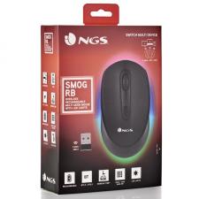 Ratón Inalámbrico por Bluetooth NGS Smog-RB/ Hasta 1600 DPI/ Negro - Imagen 5