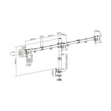 Soporte para 2 Monitores Aisens DT27TSR-061/ hasta 7kg - Imagen 5