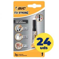 Caja de Pegamento en Tubo Bic Fix Strong/ 3g/ 24 unidades