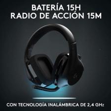 Auriculares Inalámbricos Logitech G533/ con Micrófono/ USB/ Negros - Imagen 3