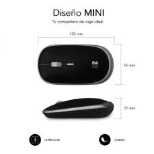 Ratón Inalámbrico Subblim Wireless Mini/ Hasta 1600 DPI/ Gris Espacial - Imagen 3