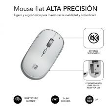 Ratón Inalámbrico Subblim Wireless Mini/ Hasta 1600 DPI/ Plata - Imagen 3