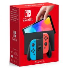 Nintendo Switch Versión OLED Azul Neón/Rojo Neón/ Incluye Base/ 2 Mandos Joy-Con