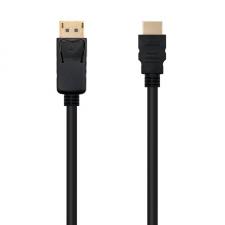 Cable Conversor Nanocable 10.15.4300/ Displayport Macho - HDMI Macho/ 0.5m/ Negro