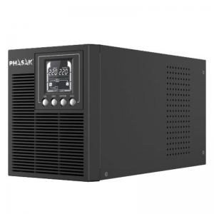 SAI Online Phasak 1000 VA Online LCD/ 1000VA-900W/ 3 Salidas/ Formato Torre - Imagen 1