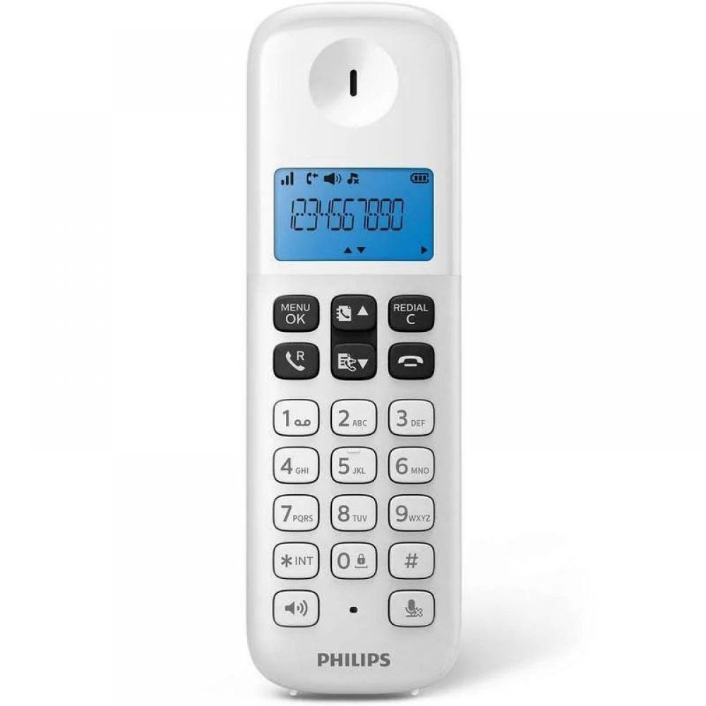 Teléfono Inalámbrico Philips D1611W/34/ Blanco