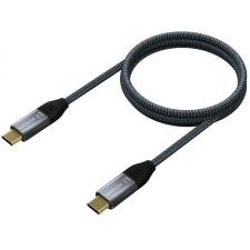 Cable USB 3.2 Tipo-C Aisens A107-0634/ USB Tipo-C Macho - USB Tipo-C Macho/ 2m/ Gris