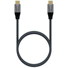 Cable USB 3.2 Tipo-C Aisens A107-0634/ USB Tipo-C Macho - USB Tipo-C Macho/ 2m/ Gris