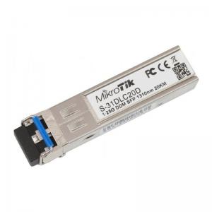 MODULO MIKROTIK S-31DLC20D TRANSCEIVER SFP - 1.25G - 1310NM - HASTA 20KM EN CONEXIONES MONOMODO - Imagen 1