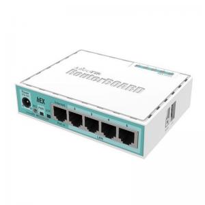 ROUTER MIKROTIK HEX - 5 PUERTOS ETHERNET GIGABIT - CPU DUAL CORE 880MHZ - 256MB RAM - USB - MICROSD - ROUTEROS L4 - Imagen 1