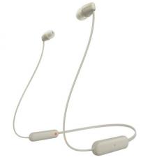 Auriculares Inalámbrico Intrauditivos Sony WI-C100/ con Micrófono/ Bluetooth/ Beige