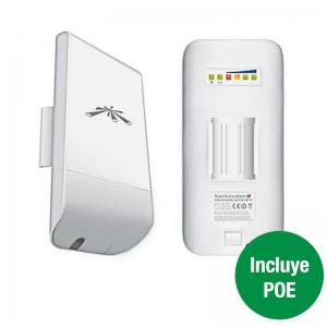 NANOSTATION UBIQUITI LOCOM2 - 802.11B/G/N - 2.4GHZ - 1XRJ45 - DOBLE POLARIDAD - MODOS AP / CLIENT / WDS - INCLUYE POE - Imagen 1