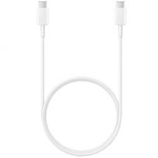 Cable USB 2.0 Tipo-C Samsung EP-DA705BWEGWW/ USB Tipo-C Macho - USB Tipo-C Macho/ 1m/ Blanco