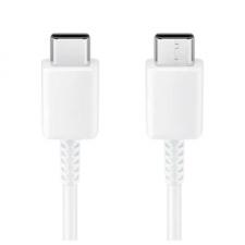 Cable USB 2.0 Tipo-C Samsung EP-DA705BWEGWW/ USB Tipo-C Macho - USB Tipo-C Macho/ 1m/ Blanco