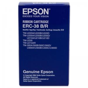 CINTA NYLON EPSON ERC-38 BLACK/RED - COMPATIBLIDAD SEGÚN CARACTERISTICAS - Imagen 1