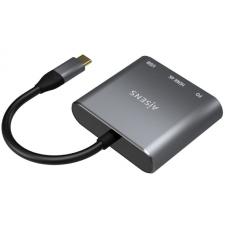 Adaptador USB Tipo-C Aisens A109-0669/ USB Tipo-C Macho/ HDMI Hembra - USB Hembra - USB Tipo-C Hembra