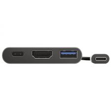 Adaptador Trust Dalyx 3 IN 1/ USB Tipo-C Macho - HDMI Hembra/ USB 3.1 / USB Tipo-C