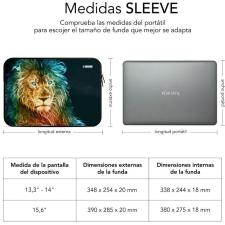 Funda Subblim Trendy Sleeve Neo Lion para Portátiles hasta 15.6'