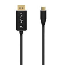 Cable Conversor DisplayPort 8K 60HZ Aisens A109-0686/ USB Tipo-C Macho - Displayport Macho/ 0.8m/ Negro