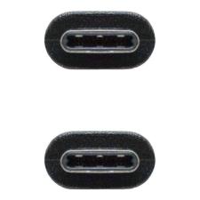 Cable USB 2.0 Tipo-C Nanocable 10.01.2301/ USB Tipo-C Macho - USB Tipo-C Macho/ 1m/ Negro