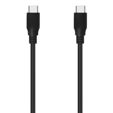 Cable USB 3.2 Tipo-C Aisens A107-0701 20GBPS 5A 100W/ USB Tipo-C Macho - USB Tipo-C Macho/ 60cm/ Negro